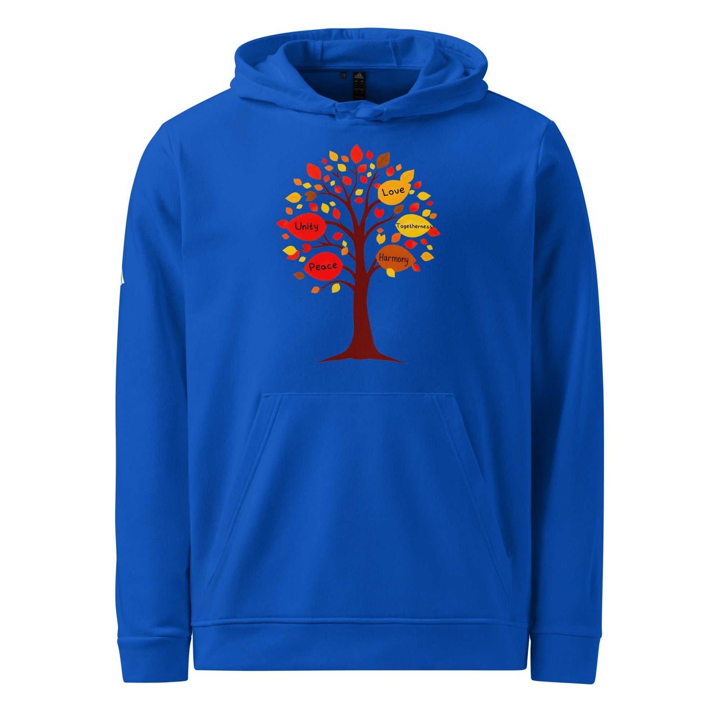 Thanksgiving Tree of Gifts Hoodie Sweater with autumn tree and inspiring words design.