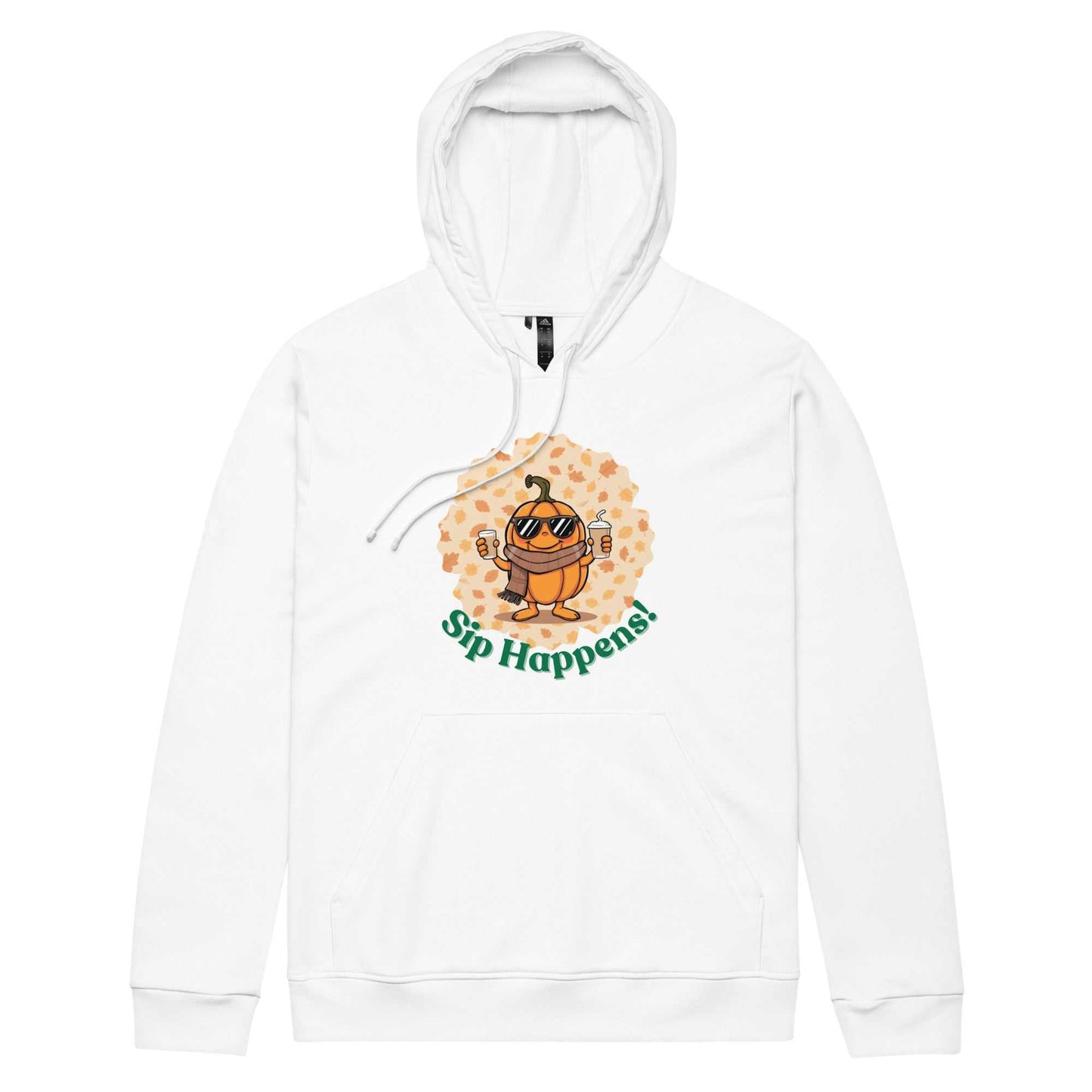 Pumpkin Spice Sweatshirt with Sip Happens cartoon design