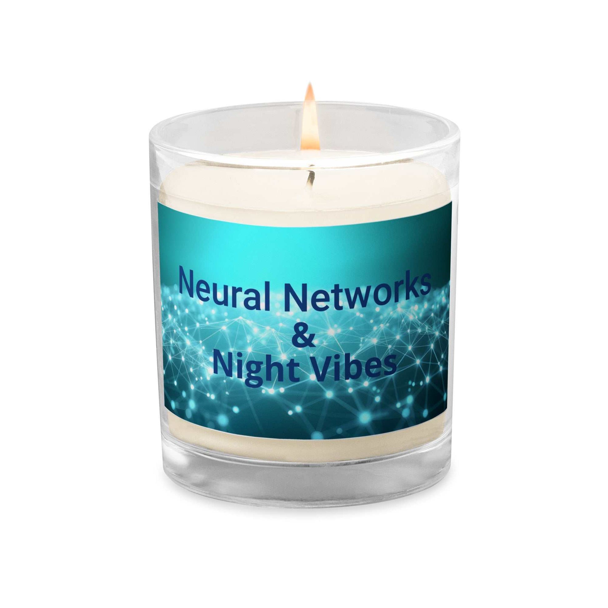 Neural Networks & Night Vibes Candle - AI Enthusiast Gifts, Tech-Savvy Home Decor, Clever AI Candles