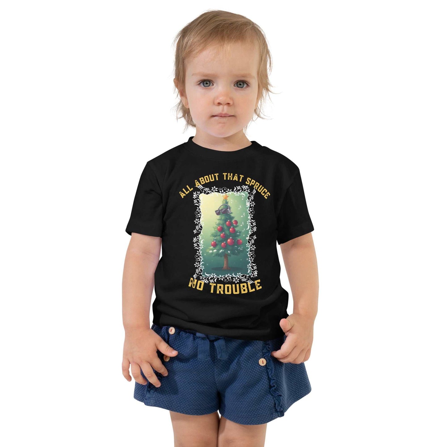 Toddler wearing Funny Toddler Christmas Shirt