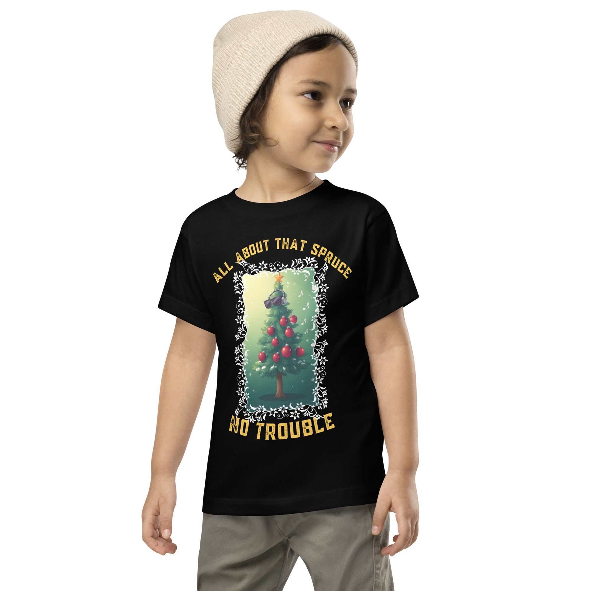 Toddler wearing Funny Toddler Christmas Shirt