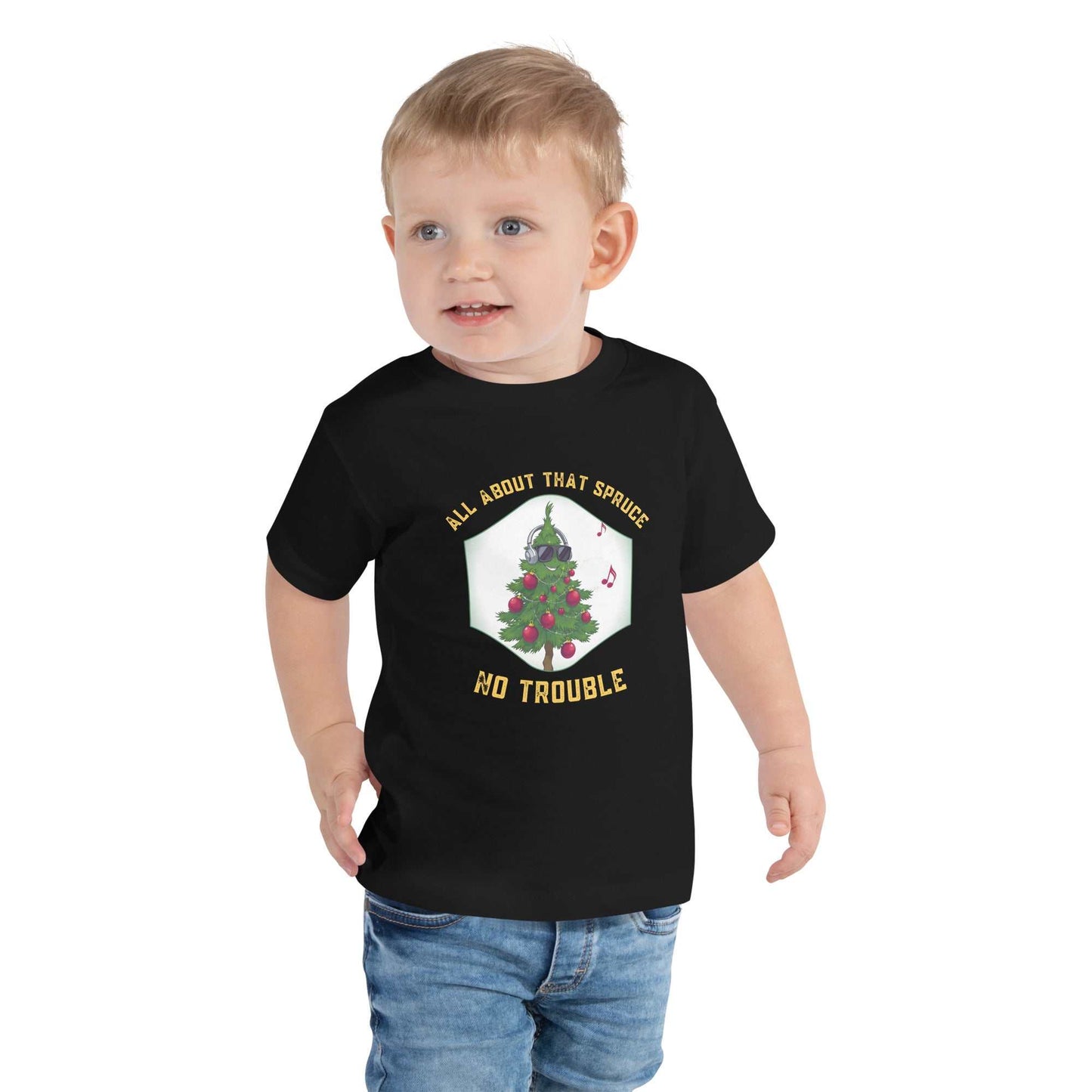 Toddler wearing Funny Toddler Christmas Shirt