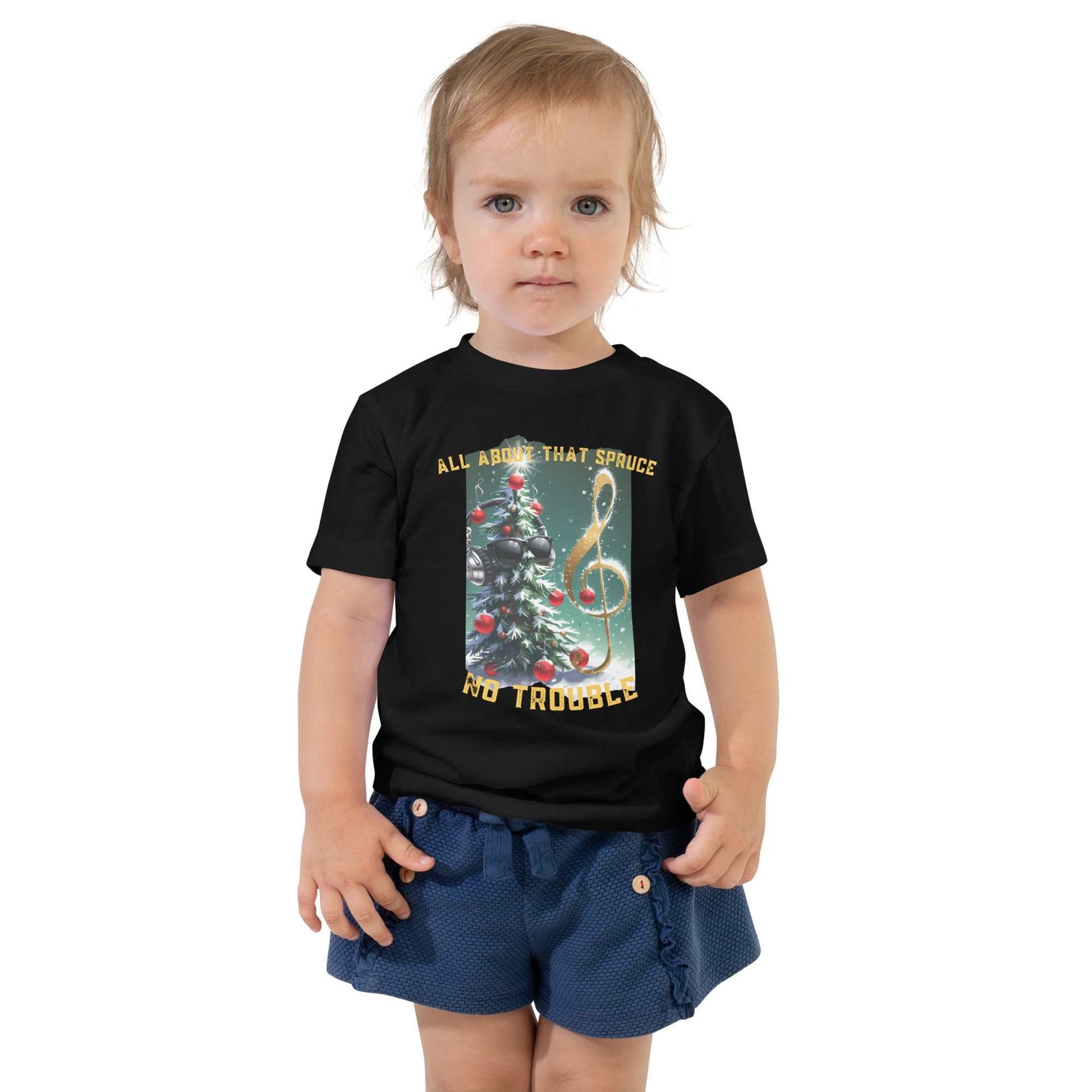 Toddler wearing Funny Toddler Christmas Shirt