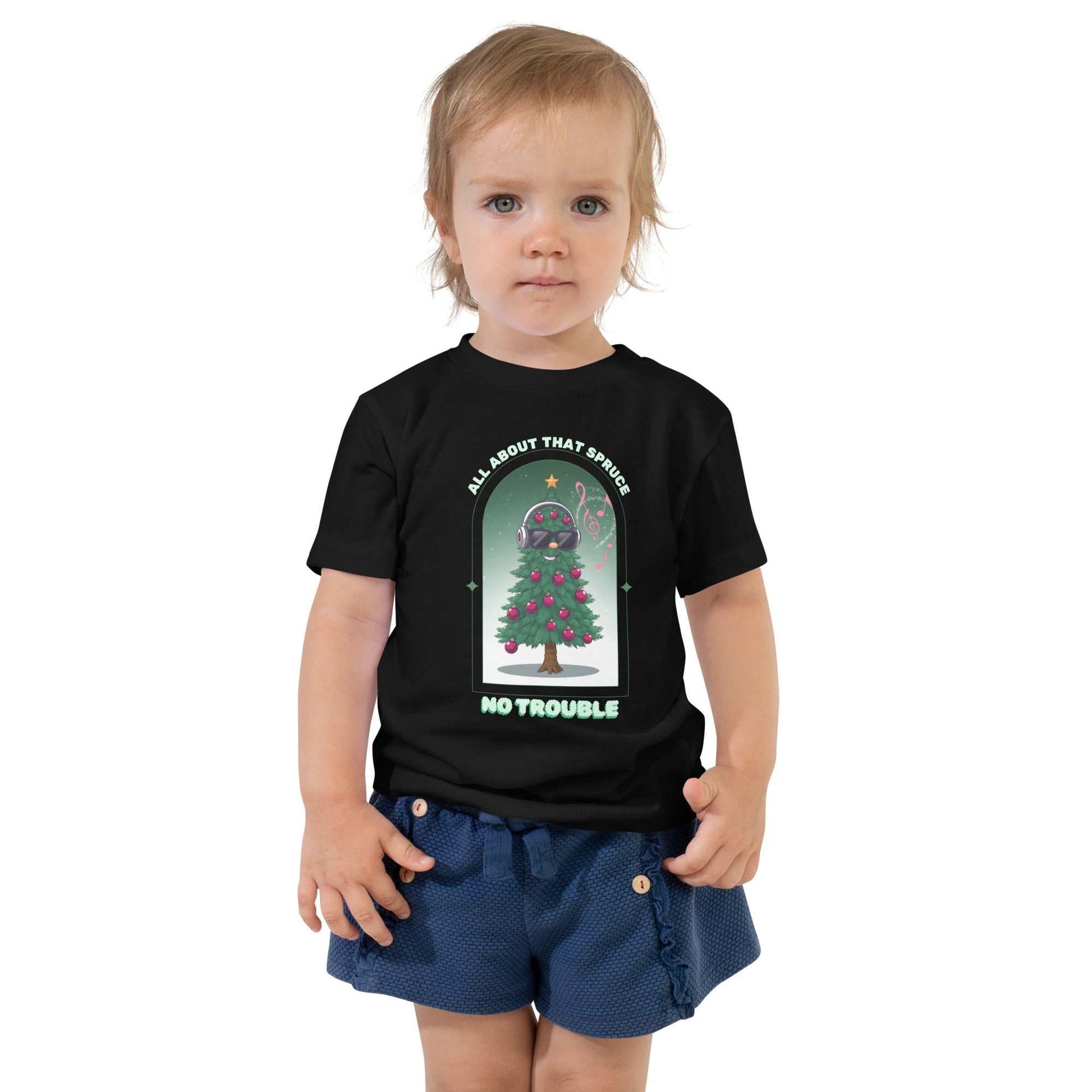 Toddler wearing Funny Toddler Christmas Shirt