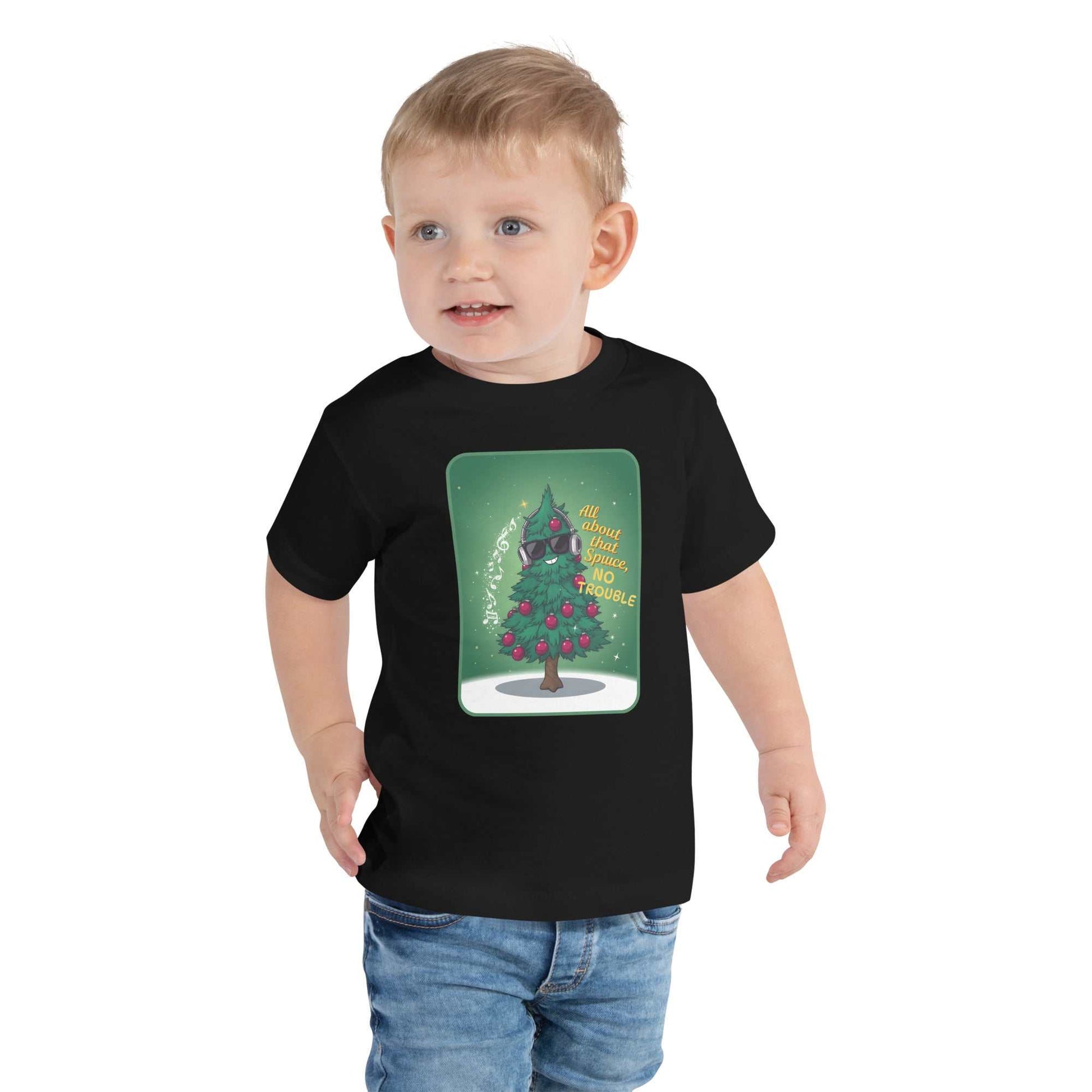 Toddler wearing Funny Toddler Christmas Shirt