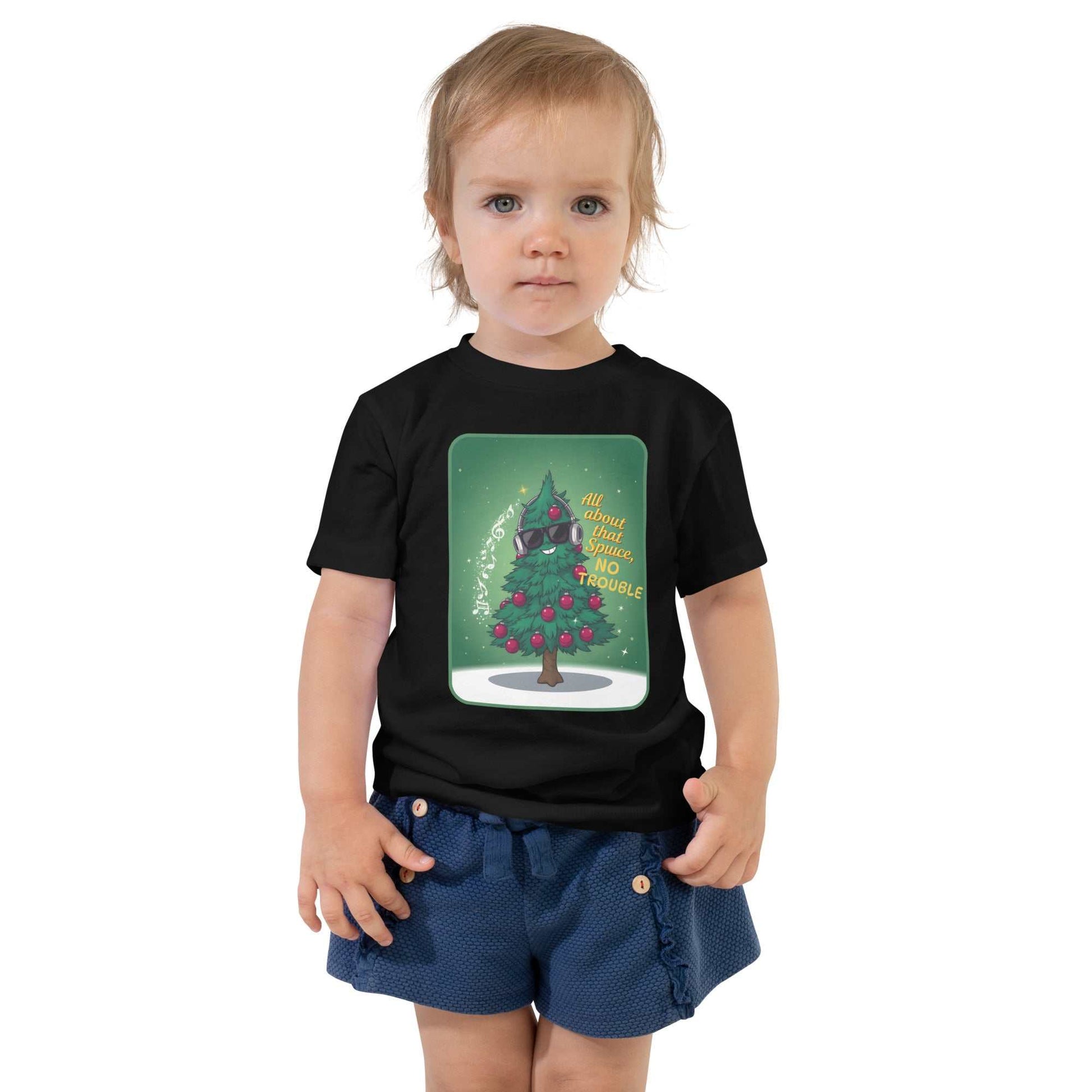 Toddler wearing Funny Toddler Christmas Shirt