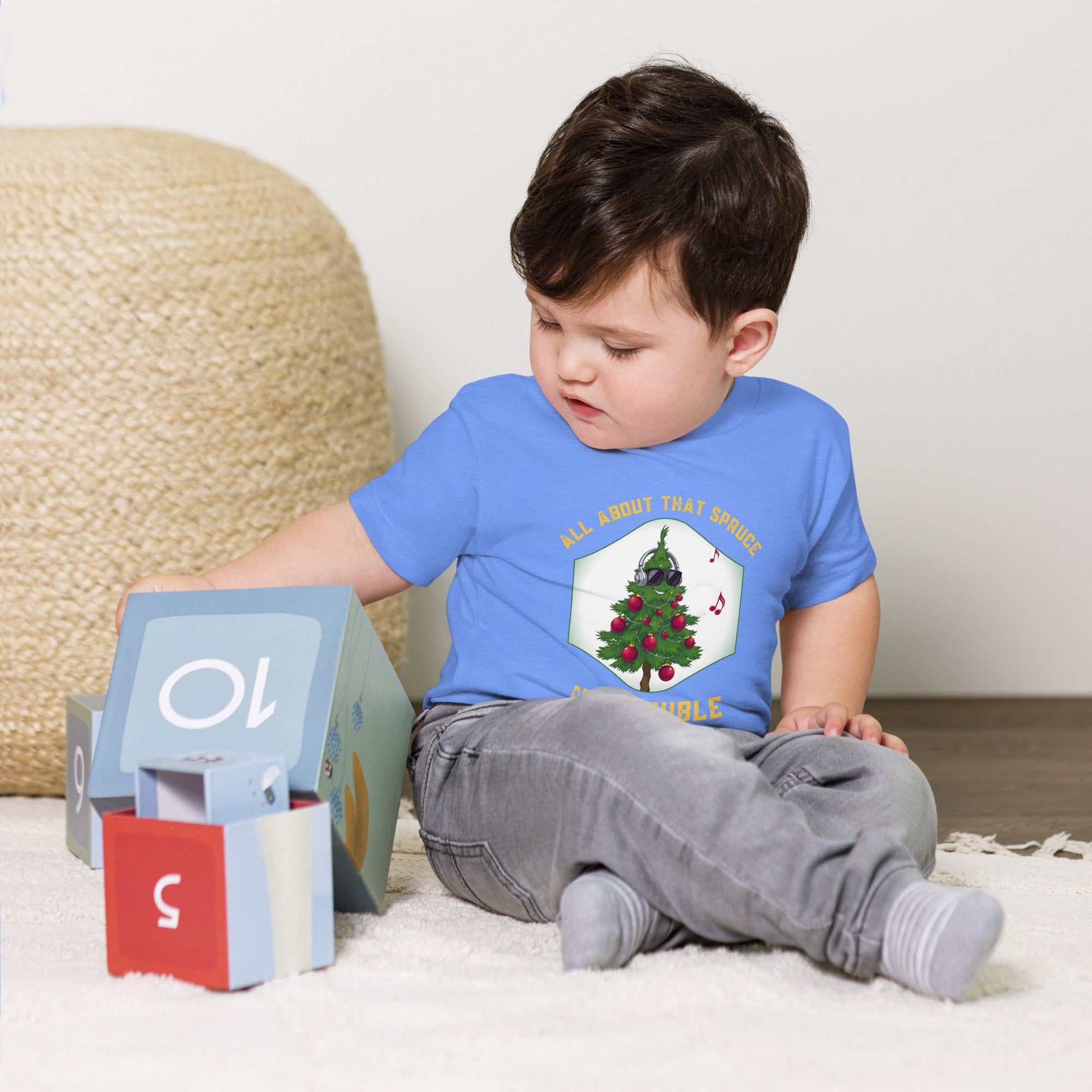 Toddler wearing Funny Toddler Christmas Shirt