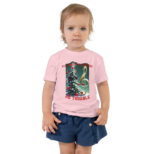 Toddler wearing Funny Toddler Christmas Shirt