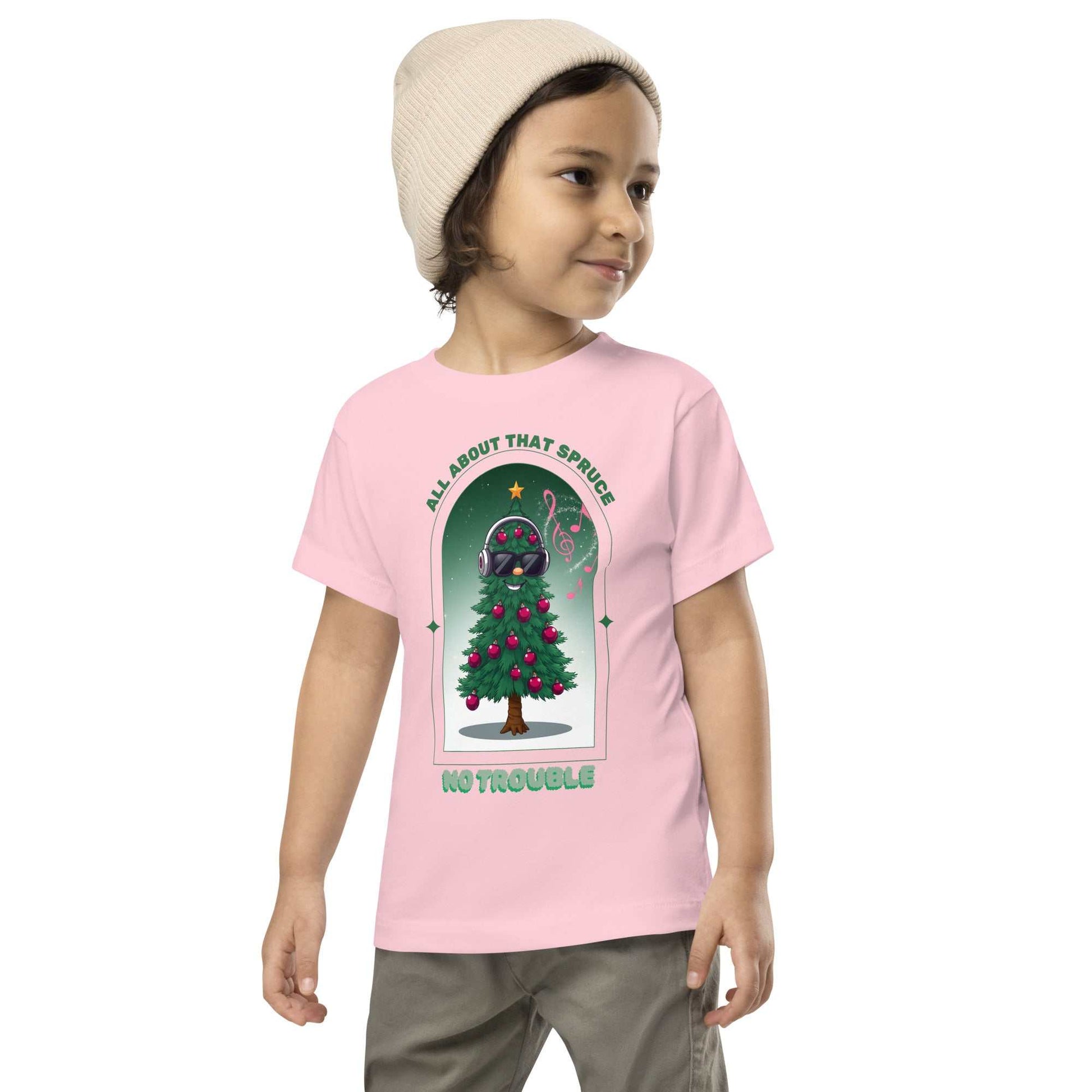 Toddler wearing Funny Toddler Christmas Shirt