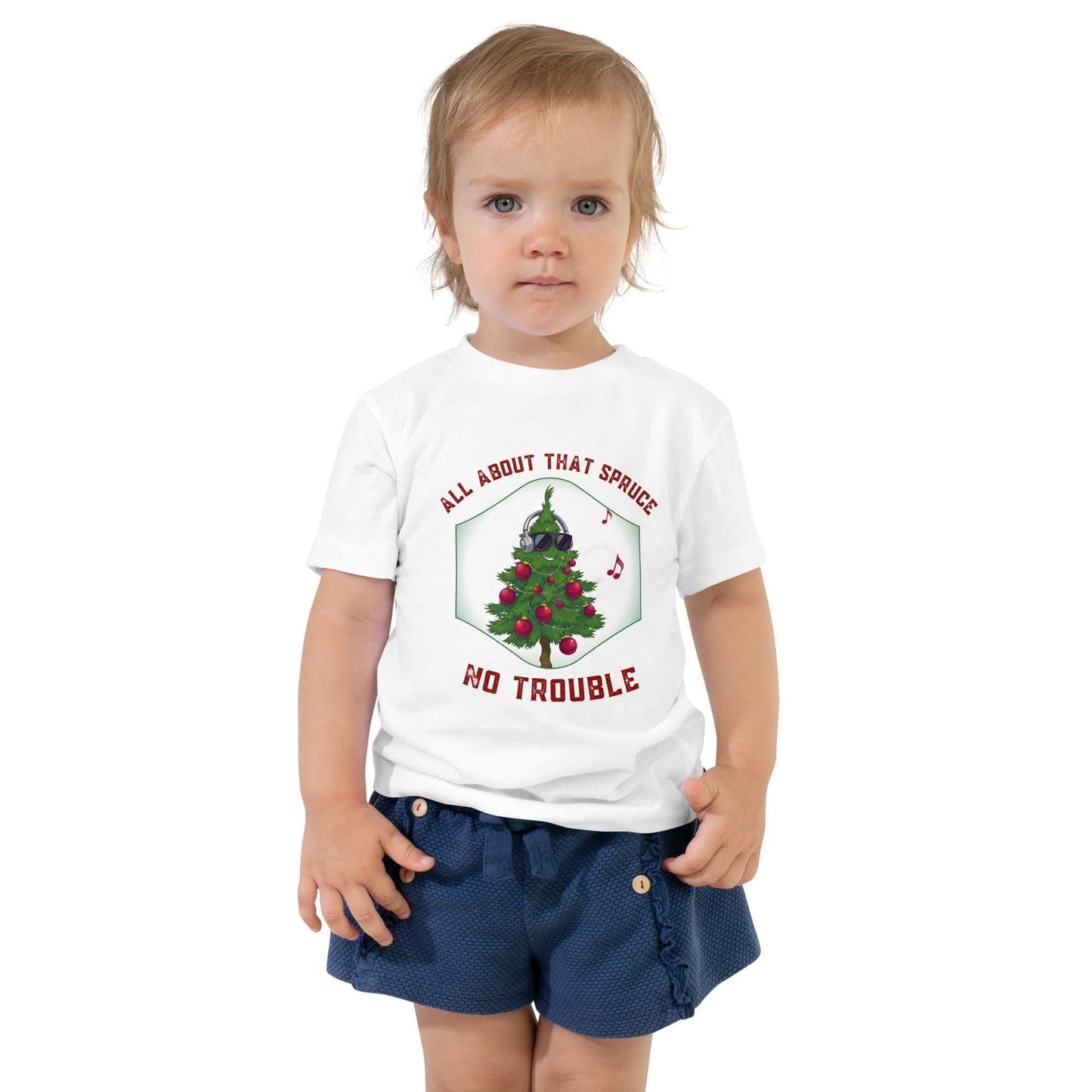 Toddler wearing Funny Toddler Christmas Shirt