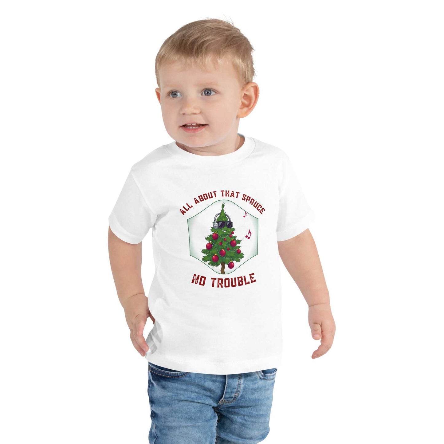 Toddler wearing Funny Toddler Christmas Shirt