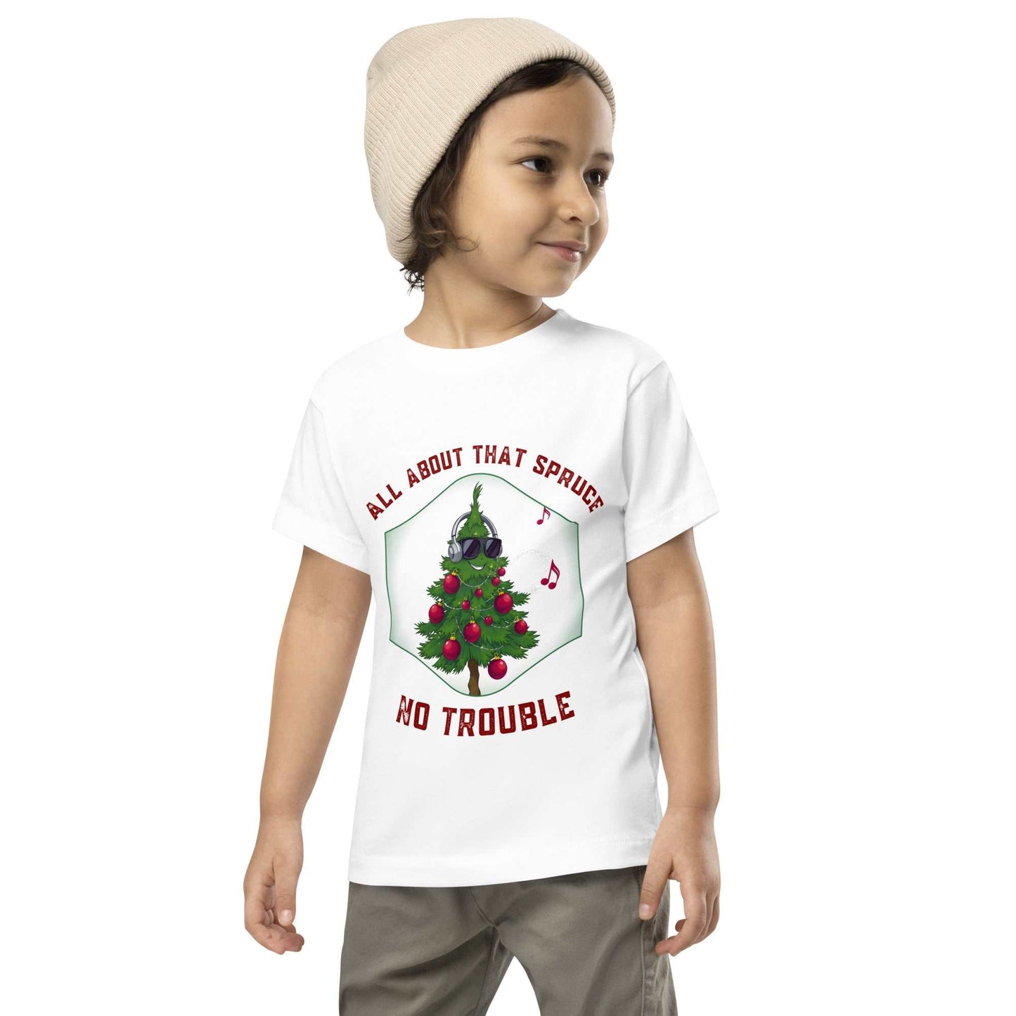 Toddler wearing Funny Toddler Christmas Shirt