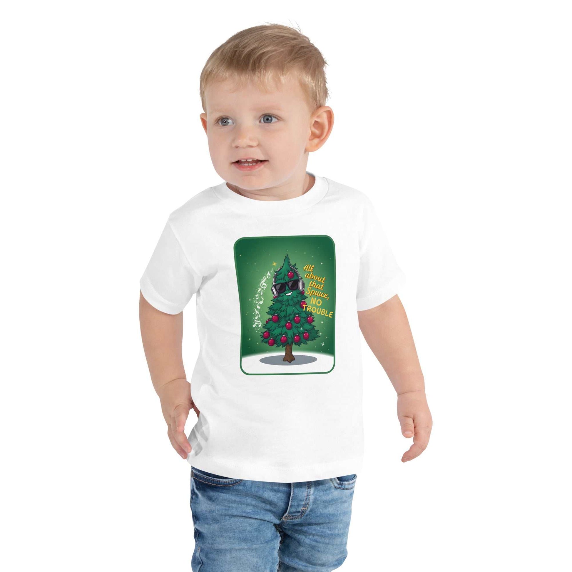 Toddler wearing Funny Toddler Christmas Shirt