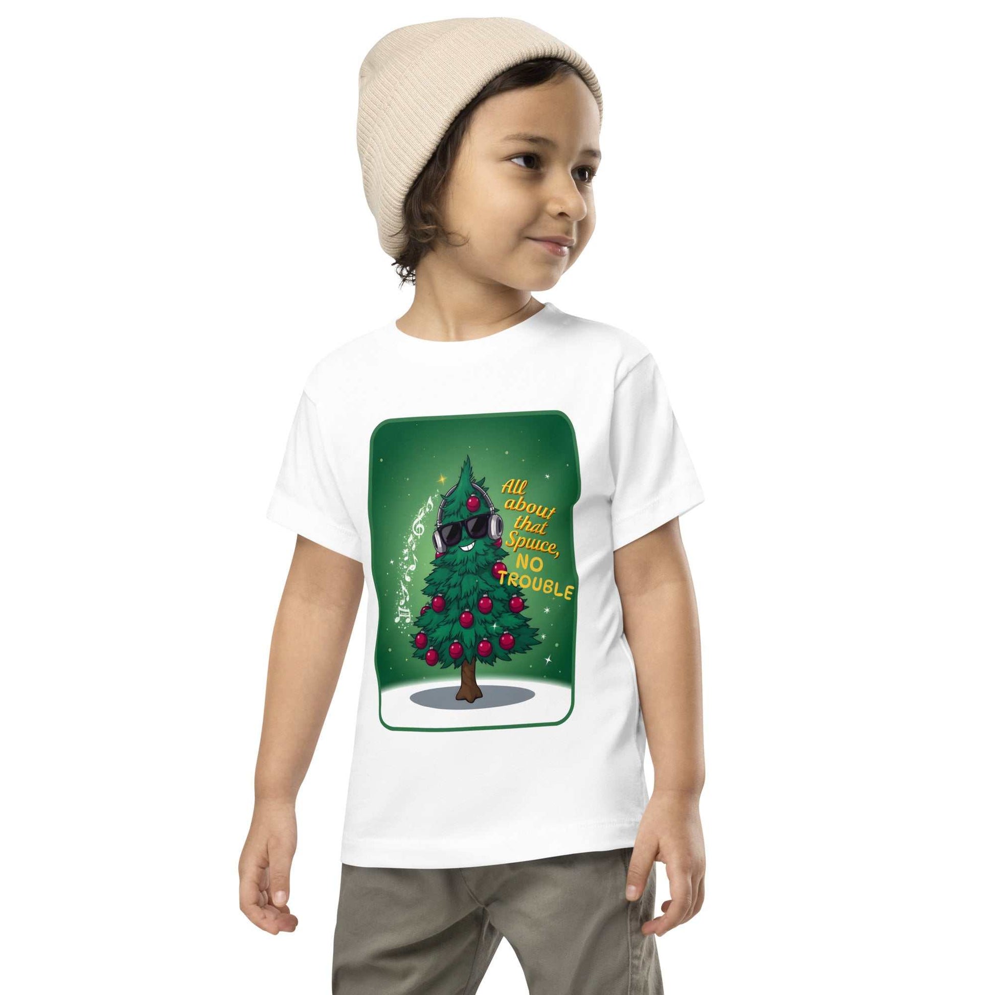 Toddler wearing Funny Toddler Christmas Shirt