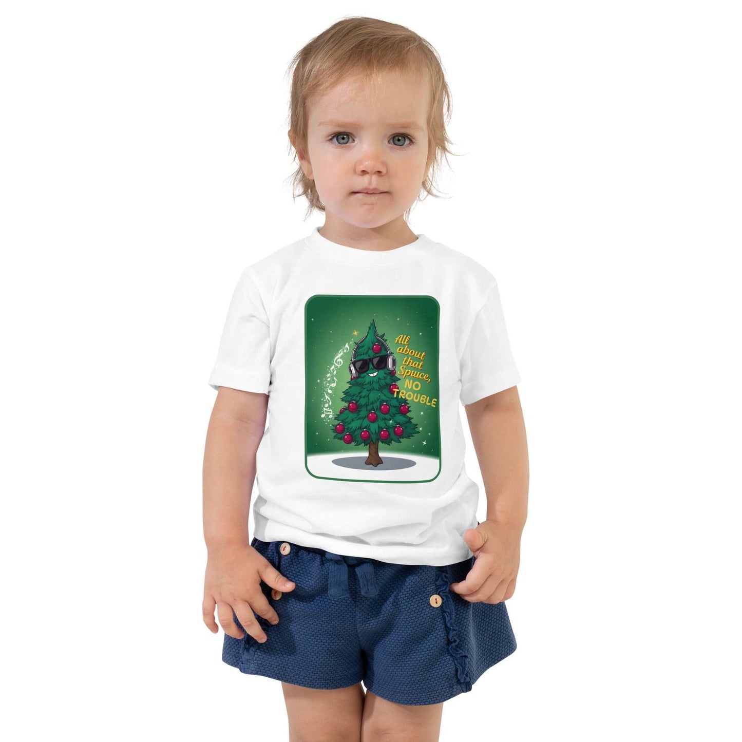 Toddler wearing Funny Toddler Christmas Shirt